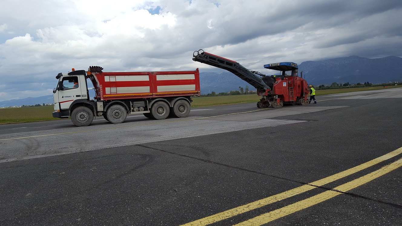 Repair works on connecting roads 2016, Tirana International Airport