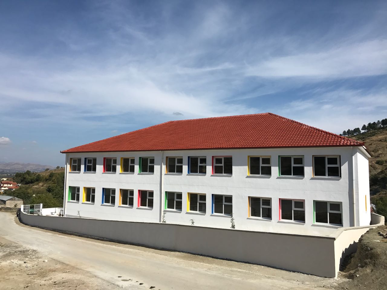 Construction of a new school in the village of Kamenice, Korce Municipality